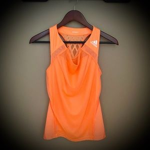 Adidas Adizero Tennis Tank - Orange Womens Small